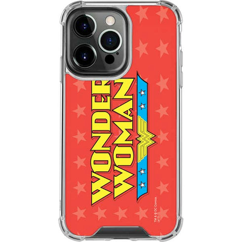 DC Comics Wonder Woman Logo iPhone 16 Pro Clear Case